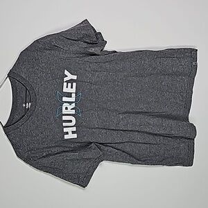 Hurley large gray short sleeve shirt